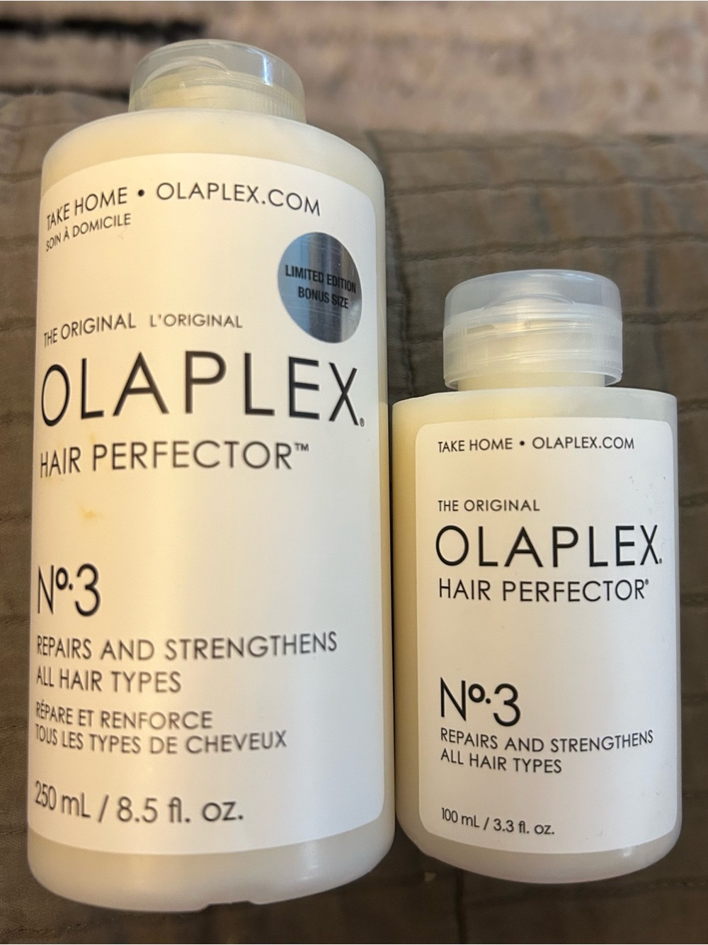 OLAPLEX No.3 Hair Perfector Bottles - White